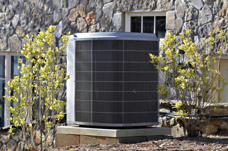 air conditioner installed outside a home in jupiter, florida