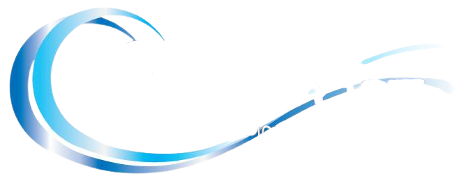 horizontal white and blue complete comfort logo