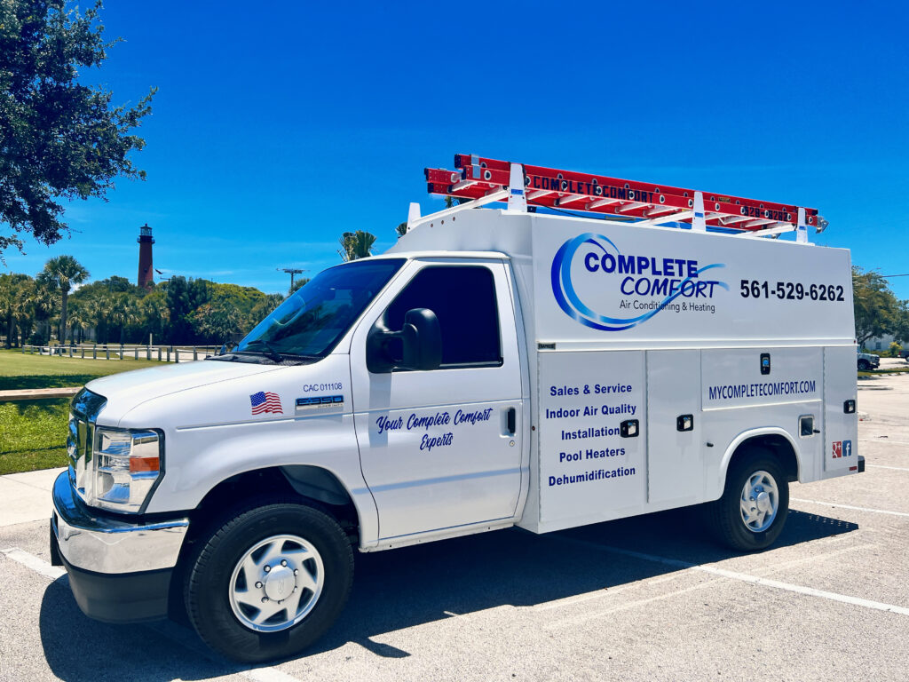 complete comfort company truck