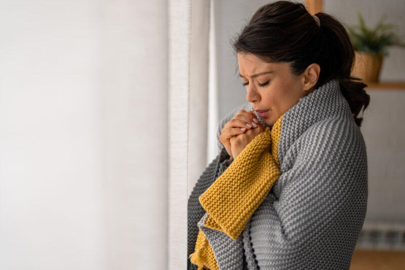lady Feeling cold